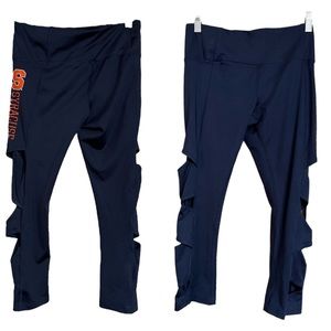 Syracuse University Cut Out Sides Capri Leggings Sz S EUC Low Rise